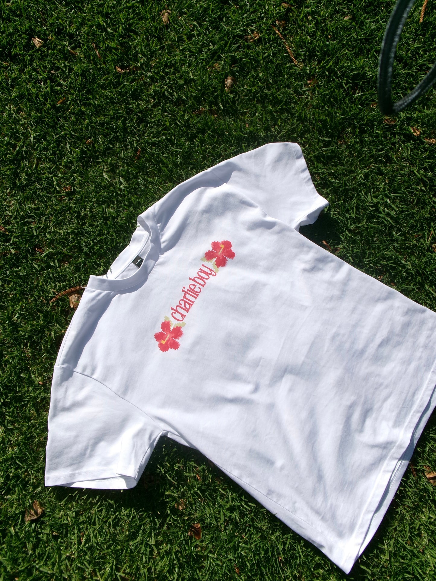 Red Hibiscus Graphic Tee