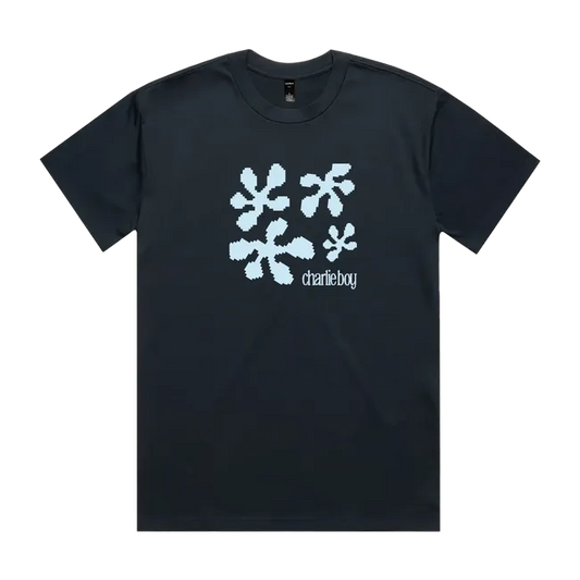 Blue Pixel Blob Graphic Tee