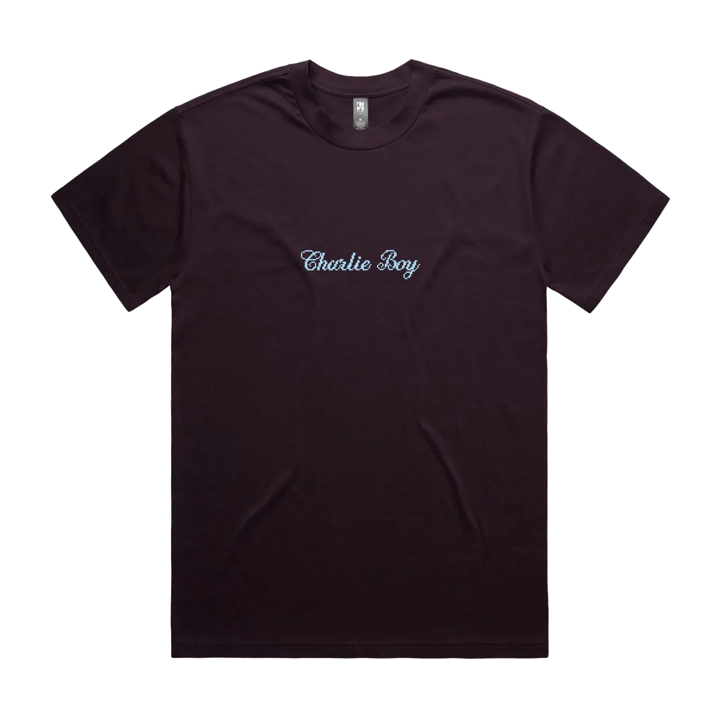Plum front flat lay
