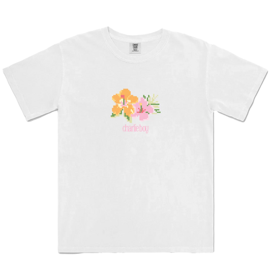 White front flat lay