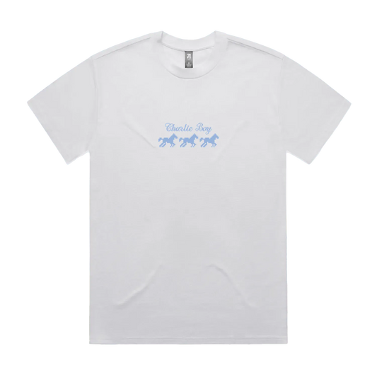 White front flat lay