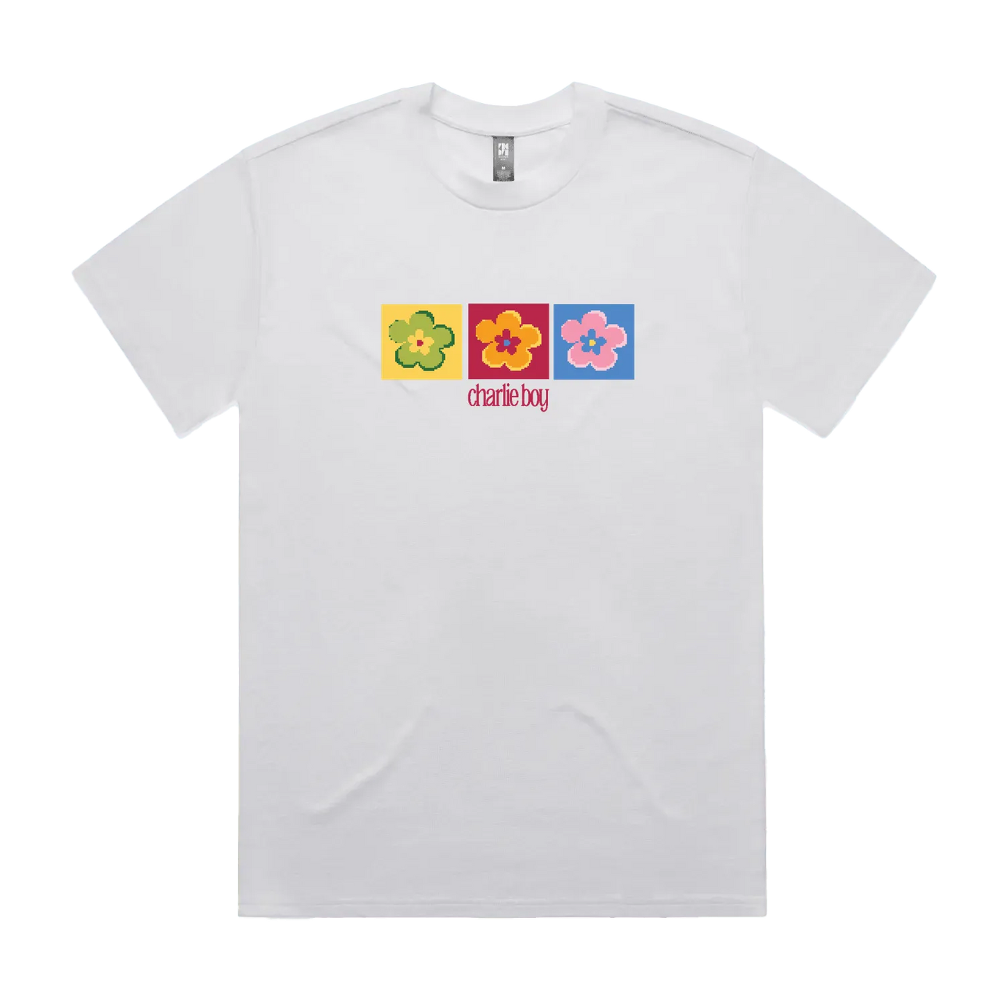 White front flat lay