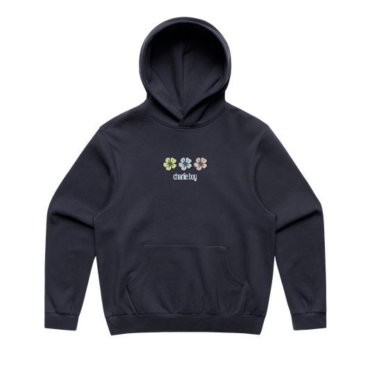 Tropical Glitch Embroidered Hoodie