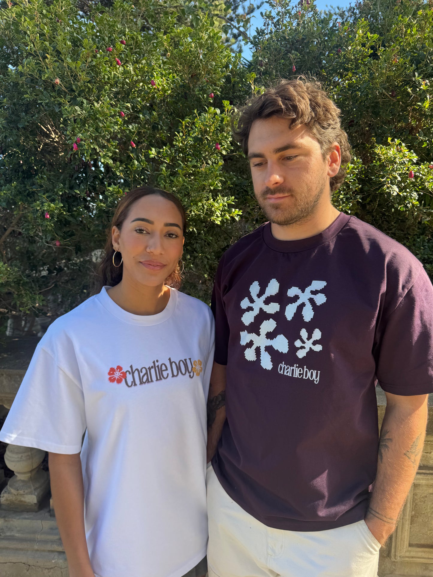 Blue Pixel Blob Graphic Tee