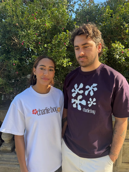 Blue Pixel Blob Graphic Tee