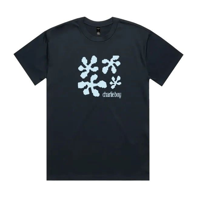 Blue Pixel Blob Graphic Tee