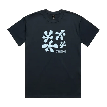 Blue Pixel Blob Graphic Tee