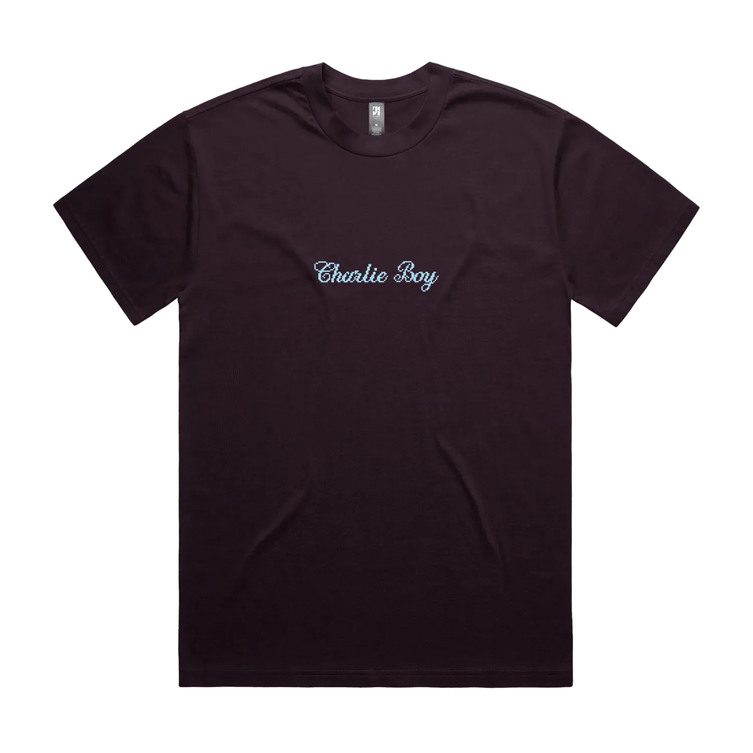 Plum front flat lay