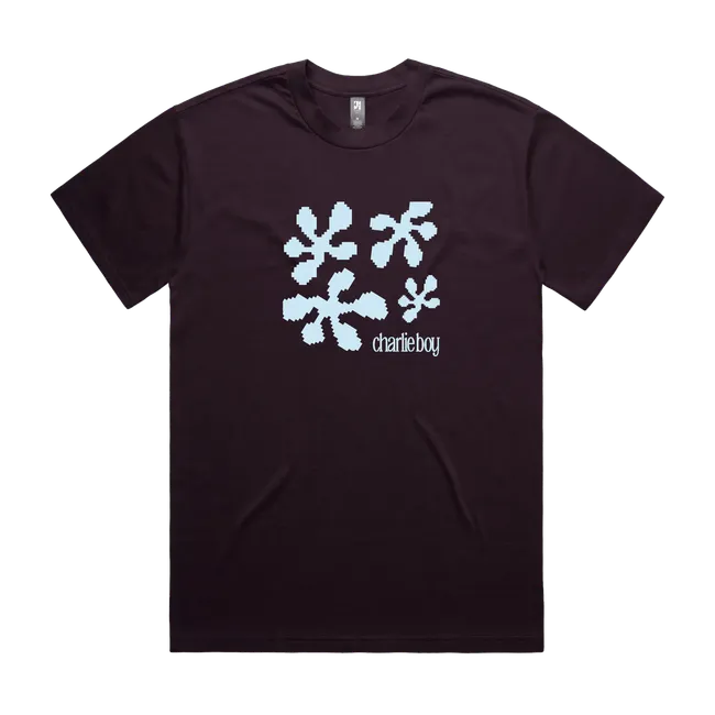 Blue Pixel Blob Graphic Tee