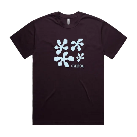 Blue Pixel Blob Graphic Tee