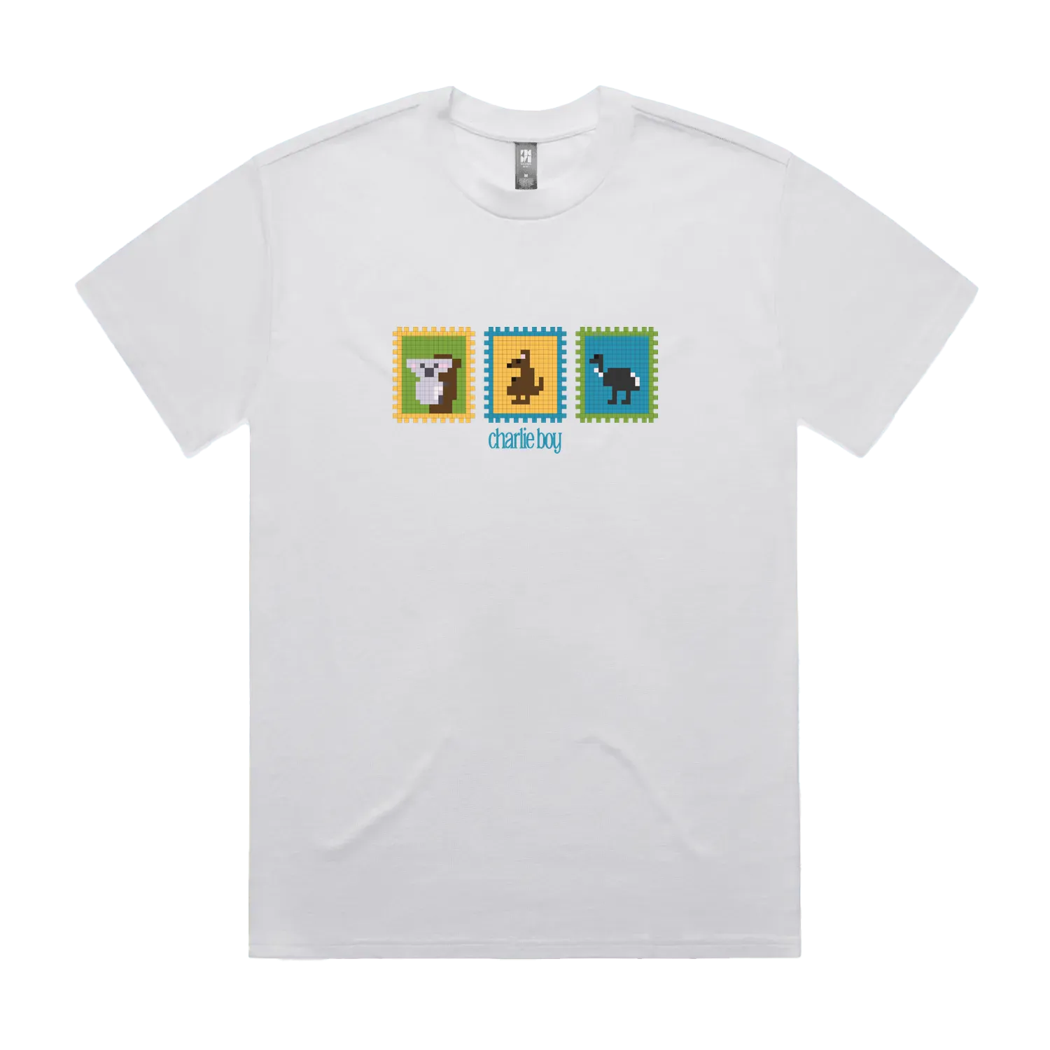 White front flat lay