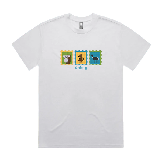 White front flat lay