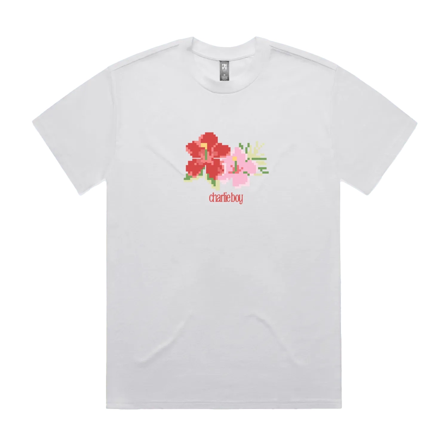 White front flat lay