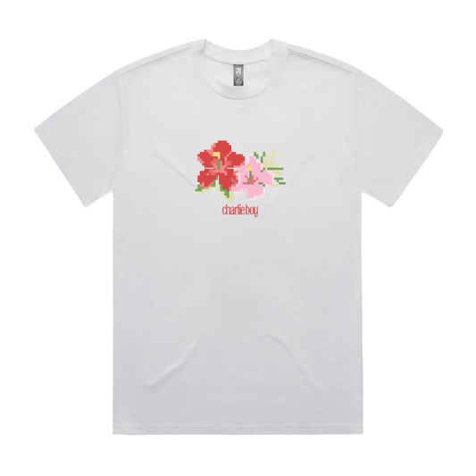 White front flat lay