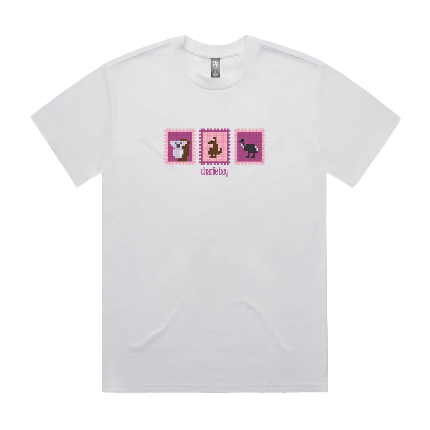 White front flat lay