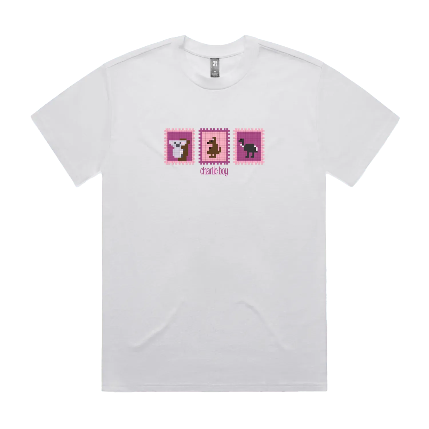 White front flat lay