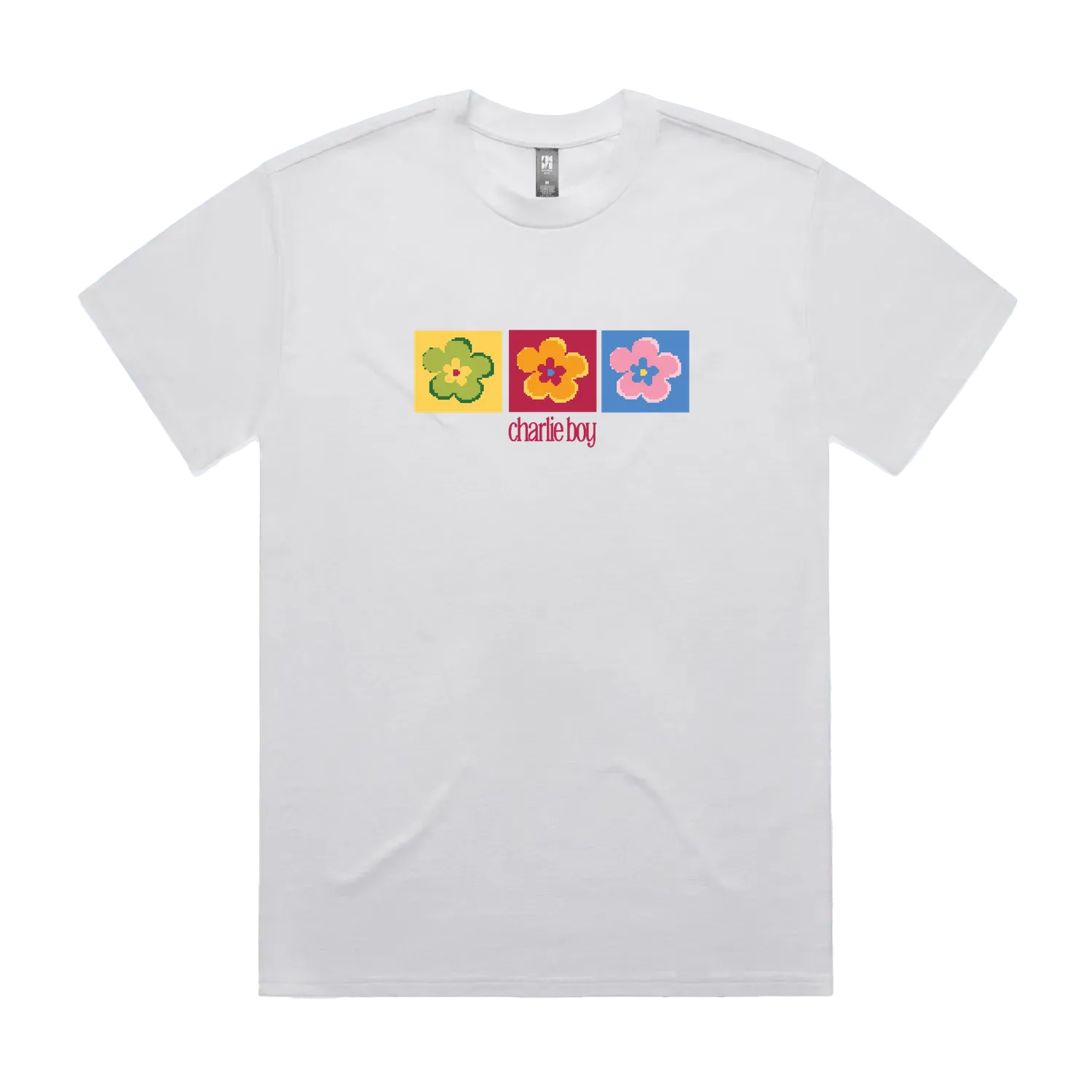White front flat lay
