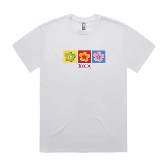 White front flat lay